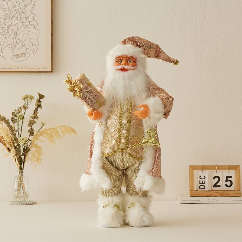 Christmas,Rose gold Santa Claus - Christmas decoration